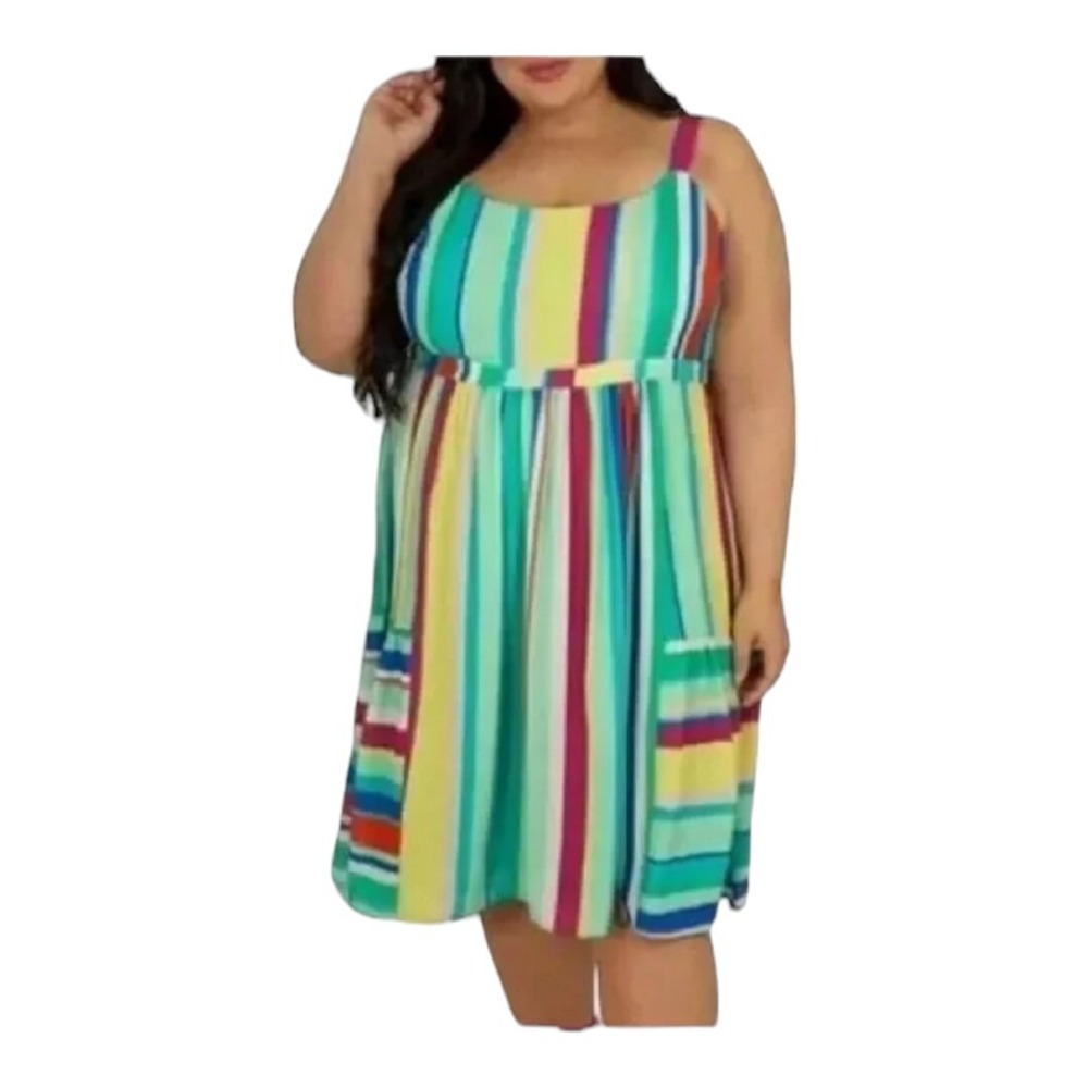 Maree Pour Toi Women's Size 26 Brenda Striped Dress NWT